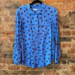 Ganni crepe button down